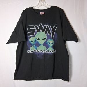 Vintage Sway Shirt Men's XXL Stay Wealthy All Year Bayside Heavyweight USA 90s